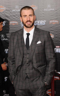 Chris Evans at the California premiere of "Marvel's The Avengers."