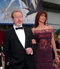 Ridley Scott and Giannina Facio at the 74th Academy Awards.