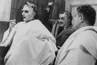 Federico Fellini as hes directs the movie "Roma".
