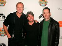 Bill Fagerbakke, Stephen Hillenburg and Tom Kenny at the premiere of "Spongebob Squarepants - The Movie."