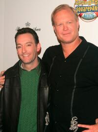 Tom Kenny and Bill Fagerbakke at the premiere of "Spongebob Squarepants - The Movie."