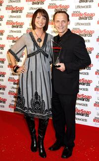 Emma Barton and Perry Fenwick at the Inside Soap Awards 2006.