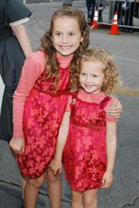 Maude Apatow and Iris Apatow at the premiere of "Knocked Up."