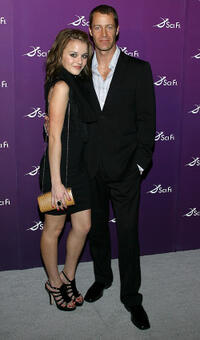 Jordan Hinson and Colin Ferguson at the Sci Fi Channel 2008 Upfront party in New York.