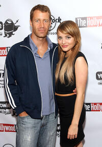 Colin Ferguson and Jordan Hinson at the Rock Star Media Lounge featuring The Hollywood Reporter and Yowie.com during the Comic-Con 2010 in California.