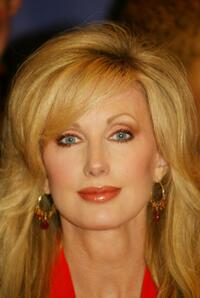Morgan Fairchild at the press conference for SAG and AFTRA members announcing "I Am Voting YES" for union consolidation.