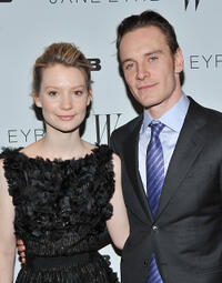 Mia Wasikowska and Michael Fassbender at the New York premiere of "Jane Eyre."