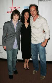 William Fichtner, his wife Kymberly and son at the premiere of "First Snow" during the 5th Annual Tribeca Film Festival.
