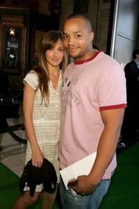 Donald Faison and Minka Kelly at the Los Angeles Premiere of "Wicked."