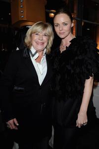 Marianne Faithfull and Stella McCartney at the opening of Stella McCartney Paris store.