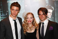 Max Irons, Amanda Seyfried and Shiloh Fernandez at the London premiere of "Red Riding Hood."