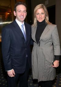 Edie Falco and Andrew Borrok at a private screening of "Lions for Lambs".