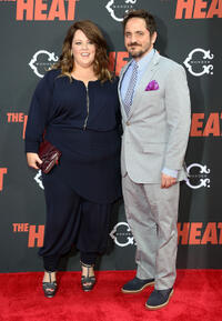 Melissa McCarthy and Ben Falcone at the New York premiere of "The Heat."
