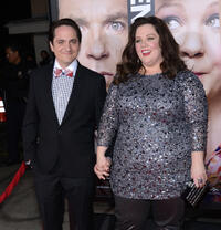 Ben Falcone and Melissa McCarthy at the California premiere of "Identity Thief."
