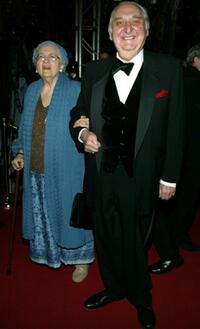 Fyvush Finkel and Guest at the Martin Scorsese's Film Foundation and Norby Walters 12th Annual Night Of 100 Stars Oscar Gala.