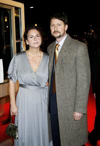 Todd Field and his guest at the Times BFI 50th London Film Festival screening of "Little Children".