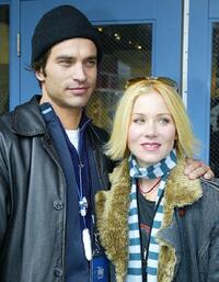 Johnathon Schaech and Christina Applegate at the 2004 Sundance Film Festival.
