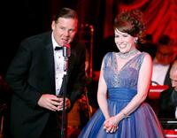 Joel Murray and Crista Flanagan at the "Mad Men" Live Musical Revue.