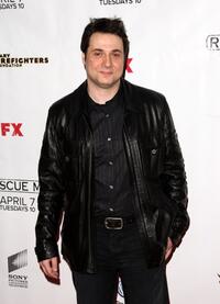 Adam Ferrara at the premiere of "Rescue Me" season 5.
