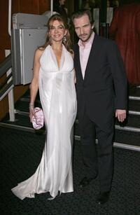 Ralph Fiennes and Natasha Richardson at the after show party following the UK Premiere of "The White Countess".