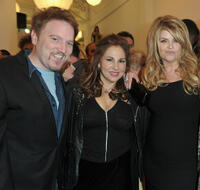 Dan Finnerty, Kathy Najimy and Kirstie Alley at the Opening Night of "Rock of Ages" in California.