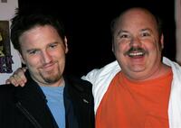 Dan Finnerty and Kyle Gass at the opening of "Rock of Ages."