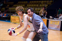 Will Ferrell and director Kent Alterman on the set of "Semi-Pro."