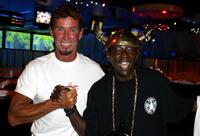 Milton Willis and Flavor Flav at the Mindless Entertainment wrap party.