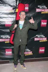 Flea at the 24th Annual Rock and Roll Hall of Fame Induction Ceremony.