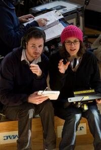 Writer/directors Ryan Fleck and Anna Boden on the set of "It's Kind of a Funny Story."