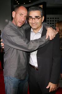 Miguel Ferrer and Eugene Levy at the premiere of "The Man".