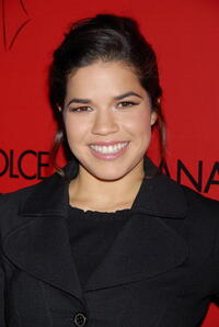 America Ferrera at the announcement of the charity collaboration between fashion designers Dolce & Gabbana and actress Penelope Cruz in Los Angeles. 