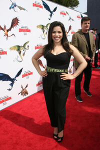 America Ferrera at the Hollywood premiere of "How to Train Your Dragon."