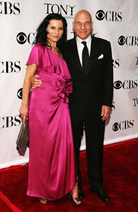 Kate Fleetwood and Patrick Stewart at the 62nd Annual Tony Awards in New York.