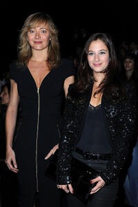 Julie Ferrier and Guest at the Elie Saab Ready to Wear Spring/Summer 2011 show during the Paris Fashion Week.