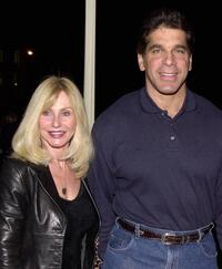 Lou Ferrigno and wife Carla at the 35th Anniversary of Gold's Gym.