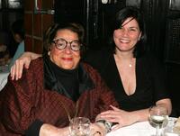 Linda Fiorentino and Elaine Kaufman attend a dinner for the screening of "Thank You For Not Smoking".