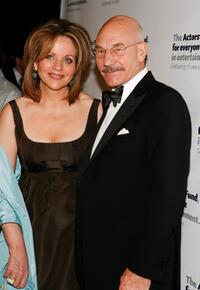 Renee Fleming and Patrick Stewart at the Actors Fund Annual Gala.