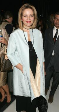 Renee Fleming at the Bill Blass Spring 2006 fashion show during the Olympus Fashion Week.