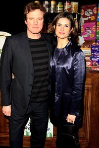 Colin Firth and his wife Livia Giuggioli at the afterparty following the world premiere of "St Trinian's".