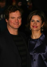 Colin Firth and guest at the world premiere of "St.Trinian's".