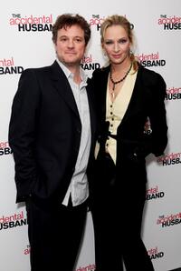 Colin Firth and Uma Thurman at the UK premiere of "The Accidental Husband".