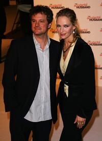 Colin Firth and Uma Thurman at the UK premiere of "The Accidental Husband".