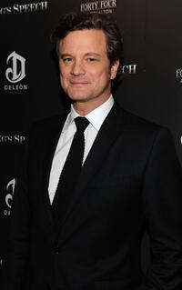 Colin Firth at the New York premiere of "The King's Speech."