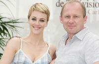 Peter Firth and Miranda Raison attends a photocall promoting the television serie "Spooks" on the first day of the 2007 Monte Carlo Television Festival.