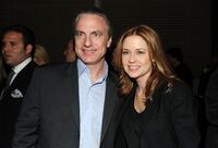 Gordon Prend and Jenna Fischer at the after party of the New York premiere of "Solitary Man."