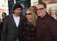 Bridget Fonda and her husband Danny Elfman, Gary Winick at the Los Angeles premiere of "Charlotte's Web".