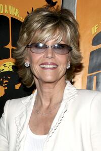 Jane Fonda at New York Benefit Screening of "Sir! No Sir!".