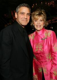Jane Fonda and George Clooney at the 2005 National Board of Review of Motion Pictures Awards ceremony.