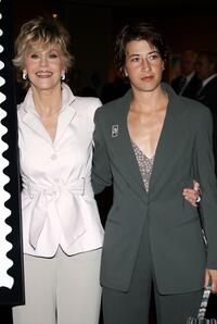 Jane Fonda and her daughter Vanessa Vadim at the Henry Fonda Centennial Celebration and the US Postal service first-day-of-issue ceremony.